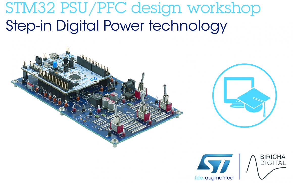 ST新闻图片 9月14日——意法半导体与Biricha数字电源合作，在STM32 MCU中部署数字电源