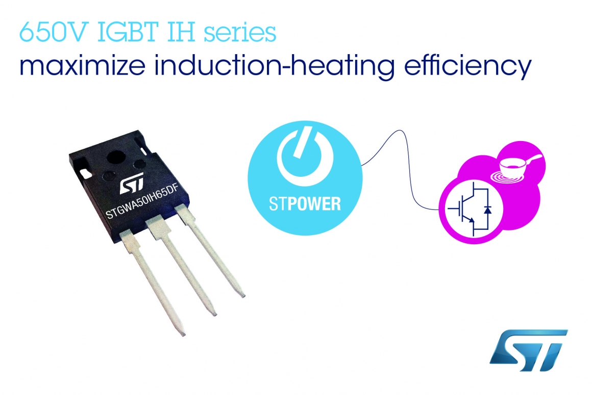 ST新闻稿3月22日——意法半导体的先进IGBT专为软开关优化设计,可提高家电感应加热效率